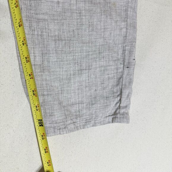 Brunello Cuccinelli Linen Drawstring Pants EU 50 Leisure Fit 25” Inseam Hemmed - Picture 8 of 12